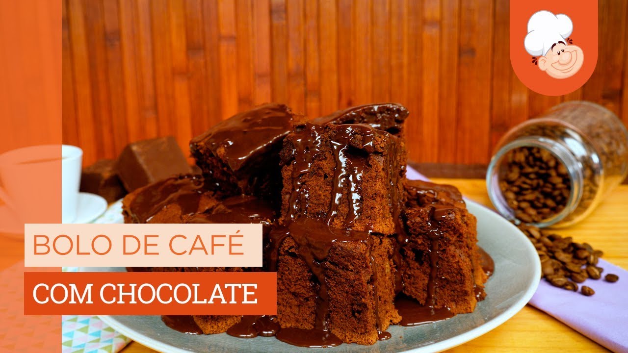 Bolo de café com chocolate [Vídeo Receita]