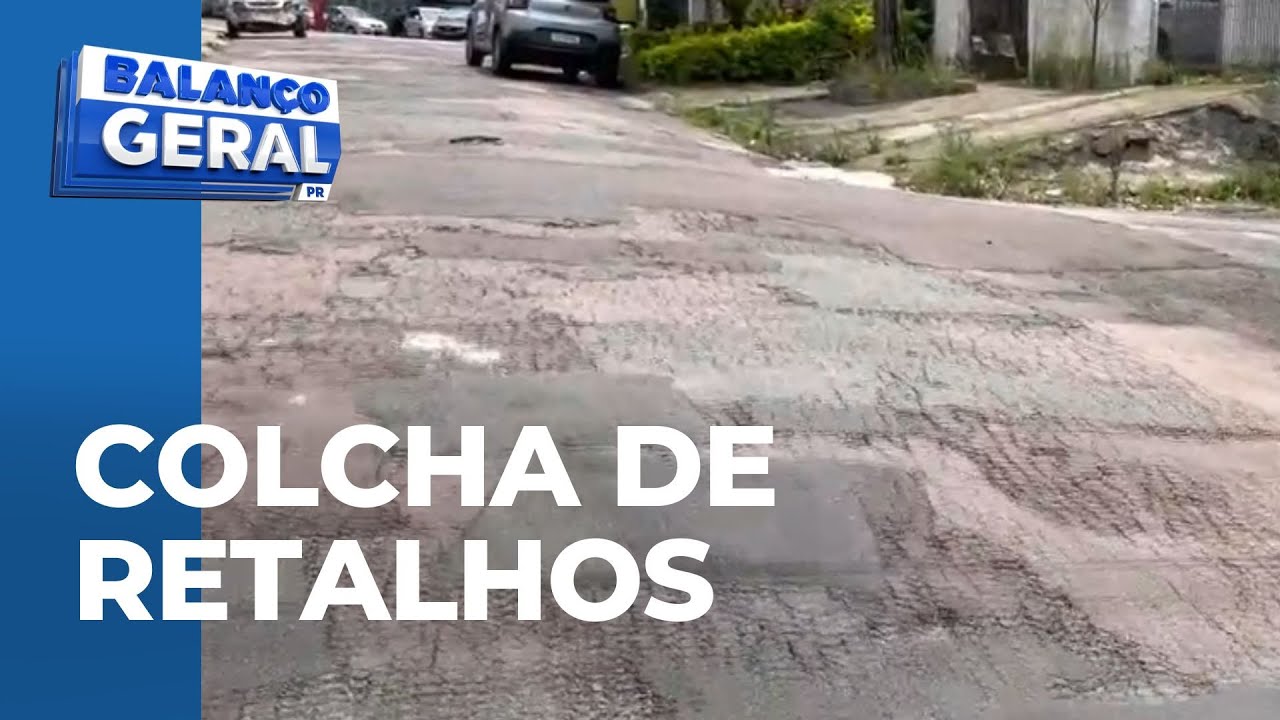 Moradores do Alto Boqueirão estão indignados com o estado do asfalto: retalhos por toda parte!