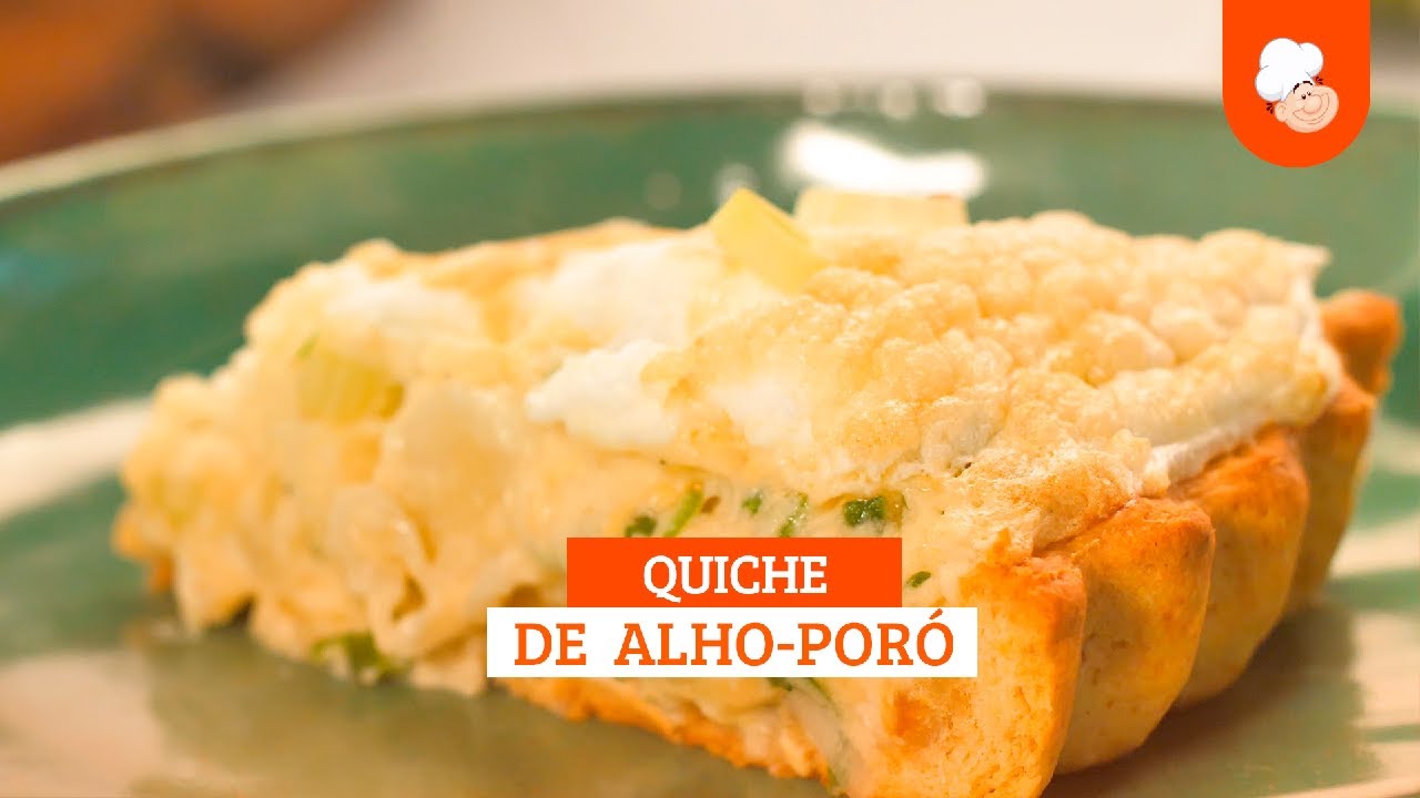 Quiche de alho-poró [Vídeo Receita]