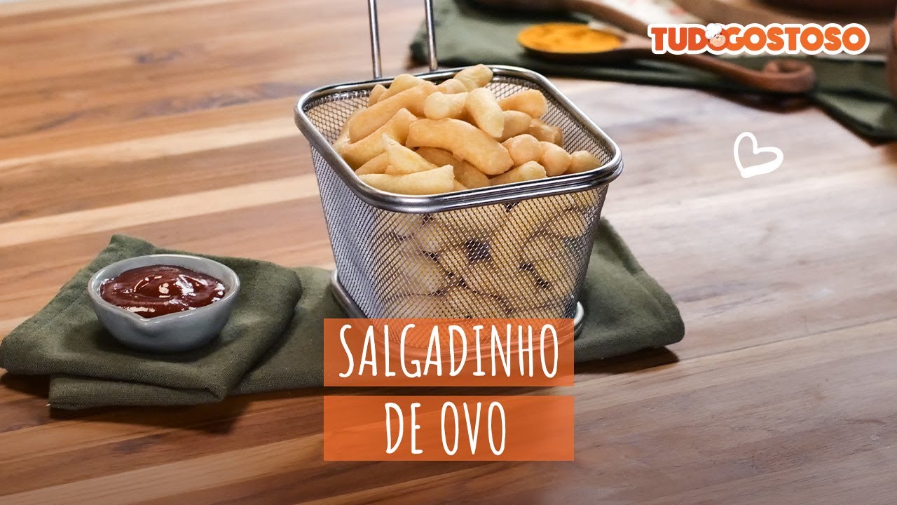 Salgadinho de ovo [Vídeo Receita]