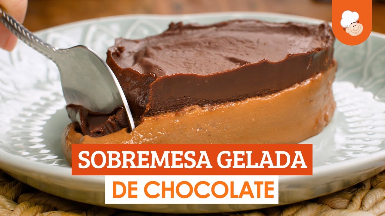 Sobremesa gelada de chocolate [Vídeo Receita]