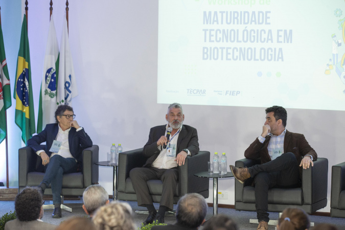 1º Workshop de Maturidade Tecnológica de Biotecnologia na Saúde promovido pelo Tecpar e Fiep em Curitiba