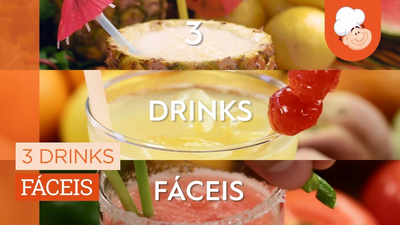 3 drinks fáceis [Vídeo Receita]