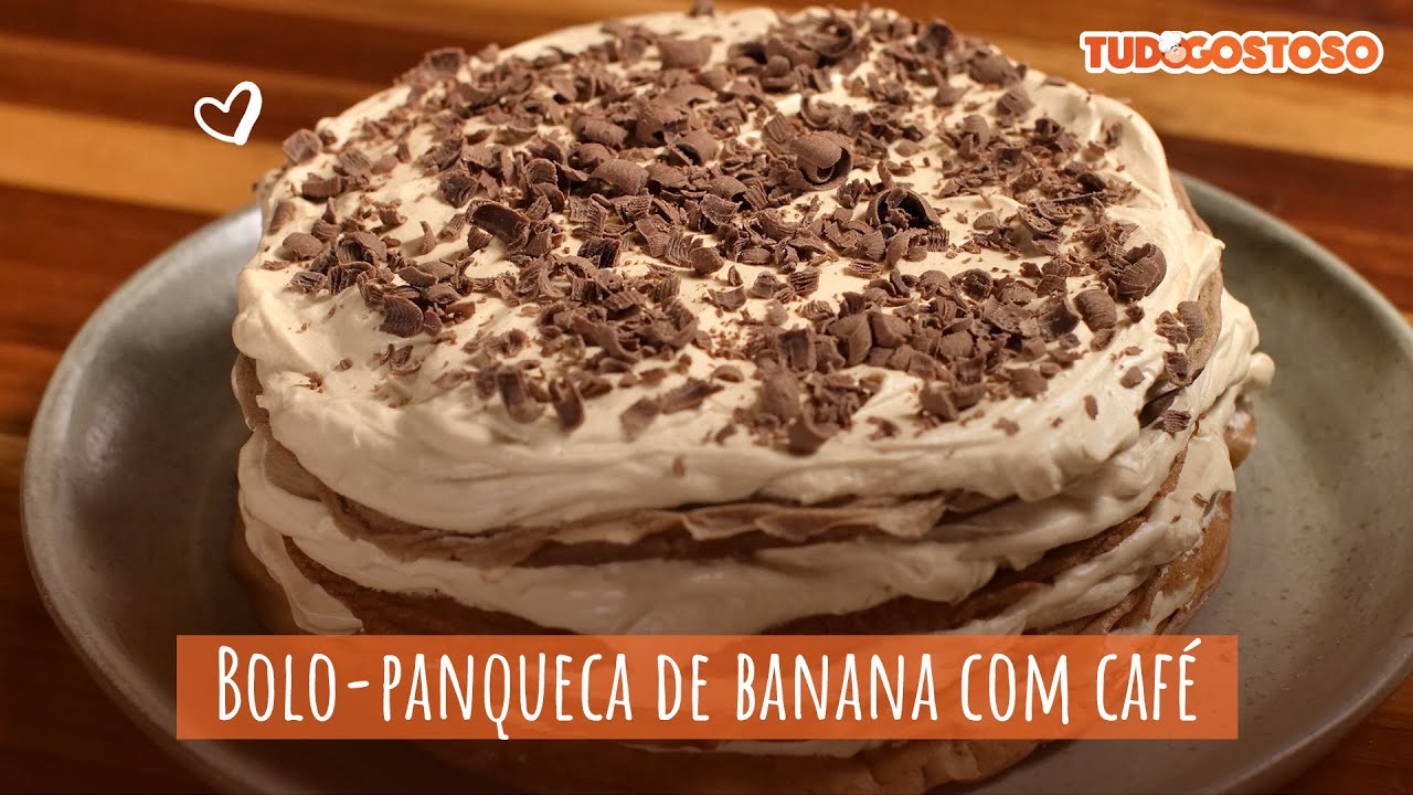 Bolo Panqueca de Banana com Café [Vídeo Receita]