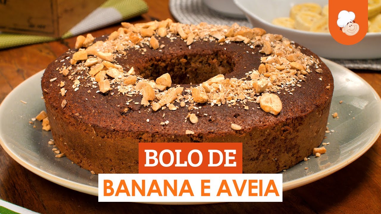 Bolo de banana e aveia [Vídeo Receita]