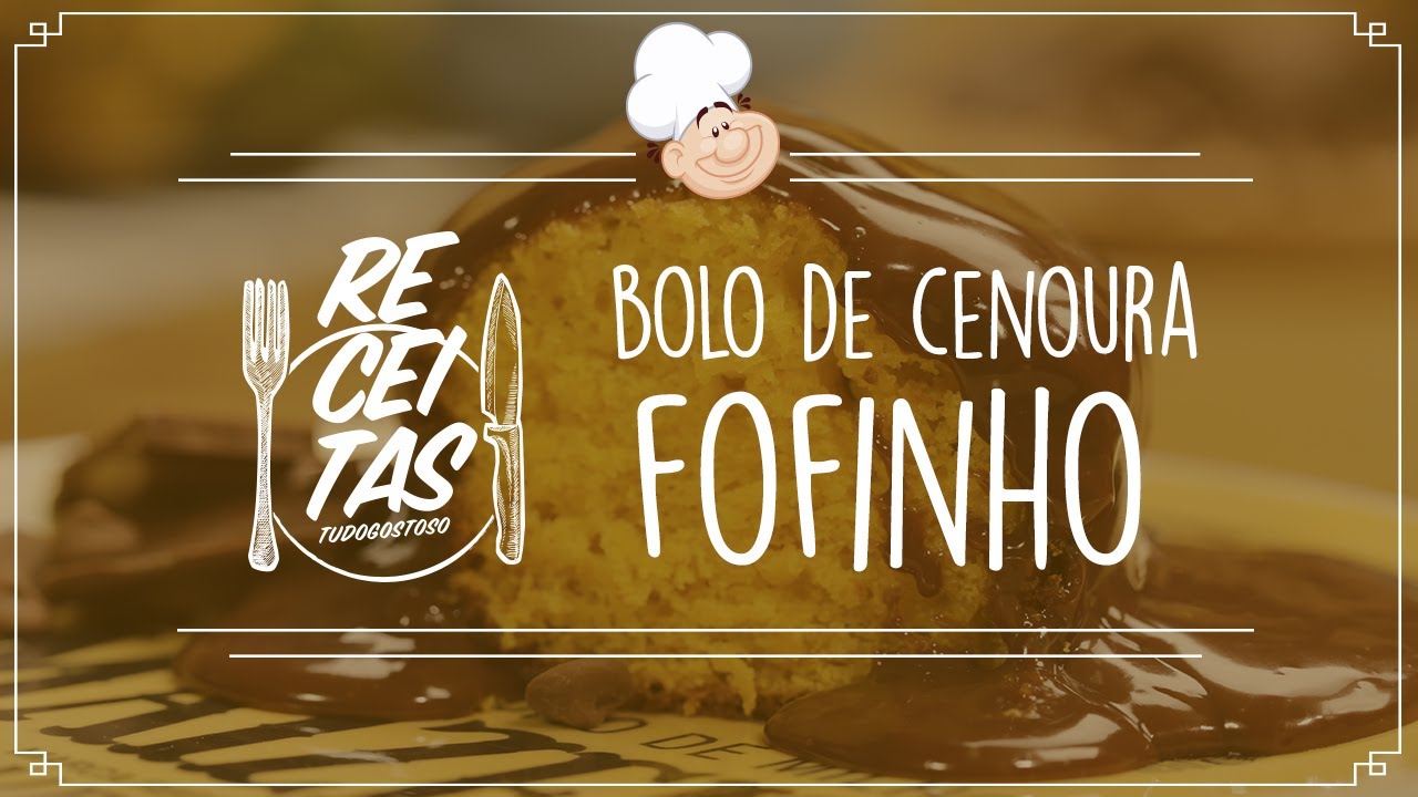 Bolo de cenoura fofinho [Vídeo Receita]