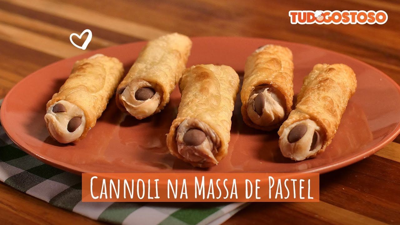 Cannoli na Massa de Pastel [Vídeo Receita]