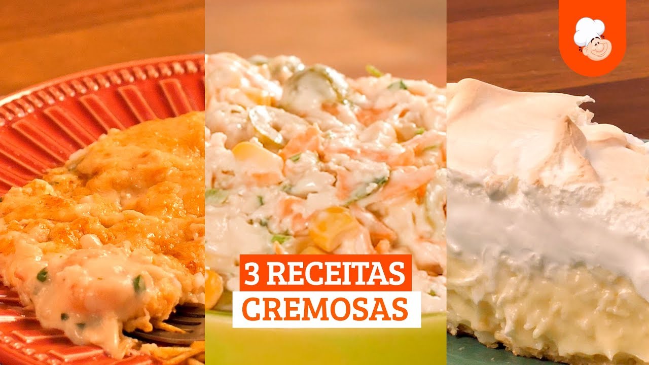 Receitas cremosas [Vídeo Receita]