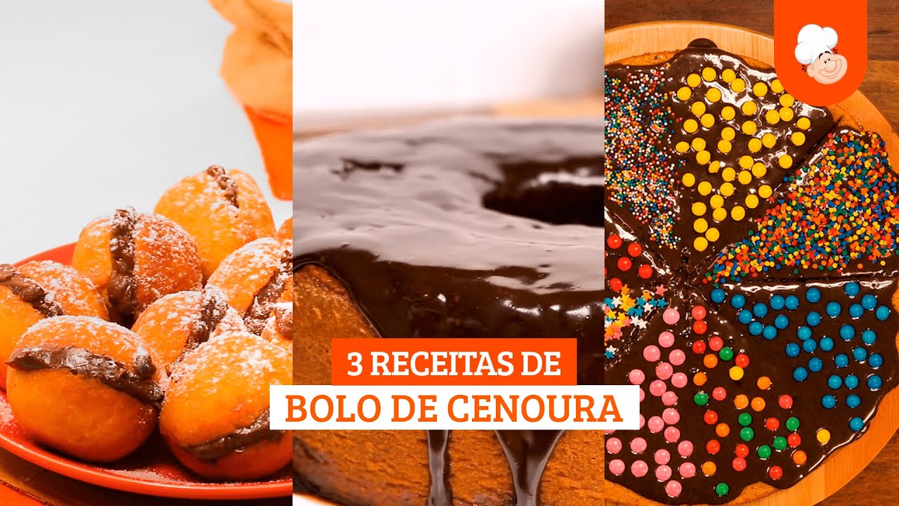 Receitas de bolos de cenoura [Vídeo Receita]