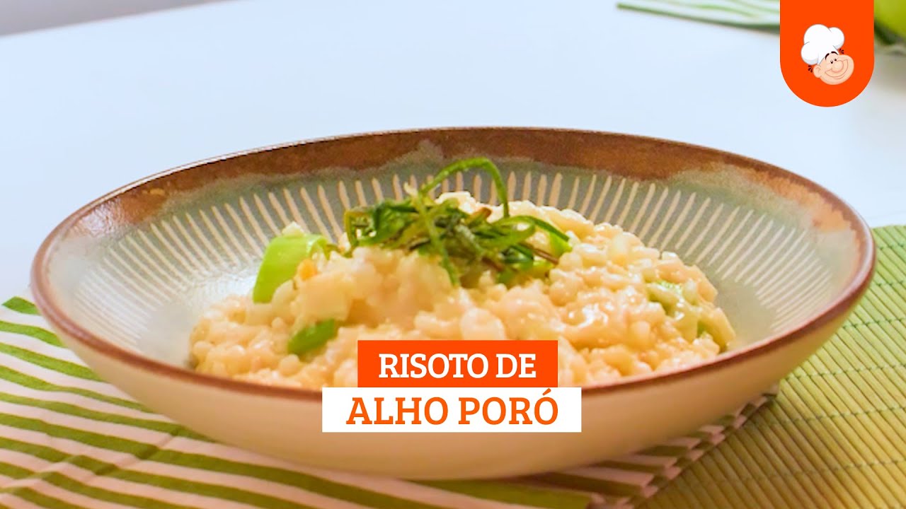 Risoto de alho-poró [Vídeo Receita]