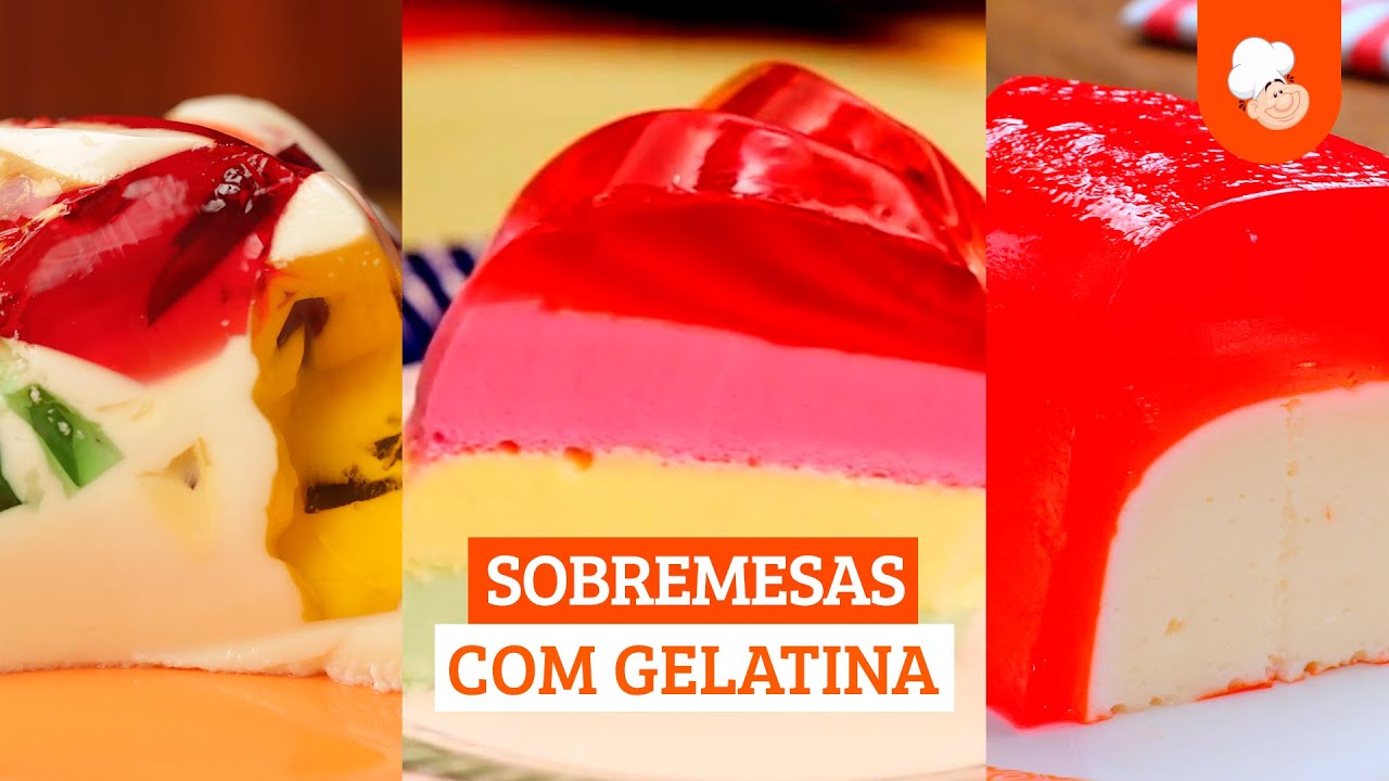 Sobremesas com gelatina [Vídeo Receita]