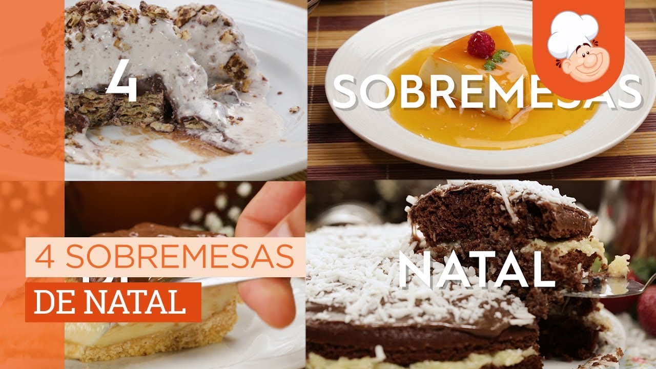 4 Sobremesas de Natal [Vídeo Receita]