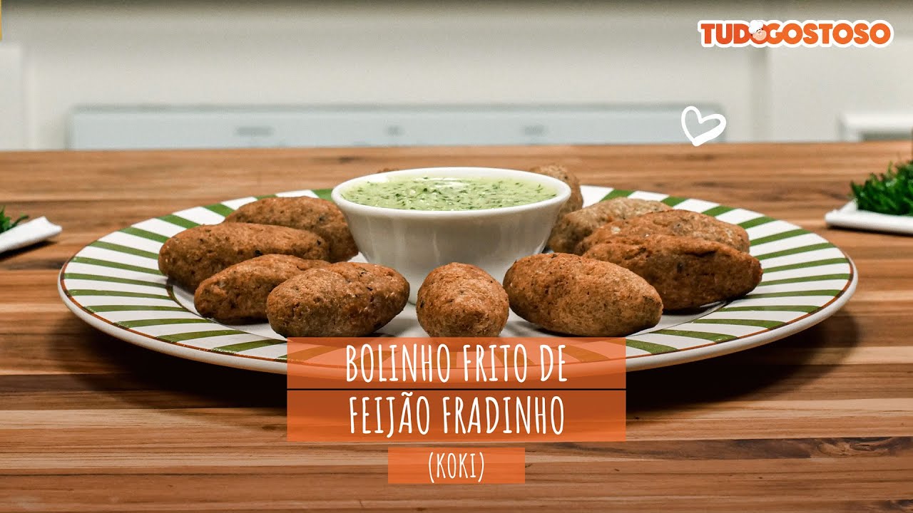 Bolinho Frito de Feijão Fradinho (Koki) [Vídeo Receita]