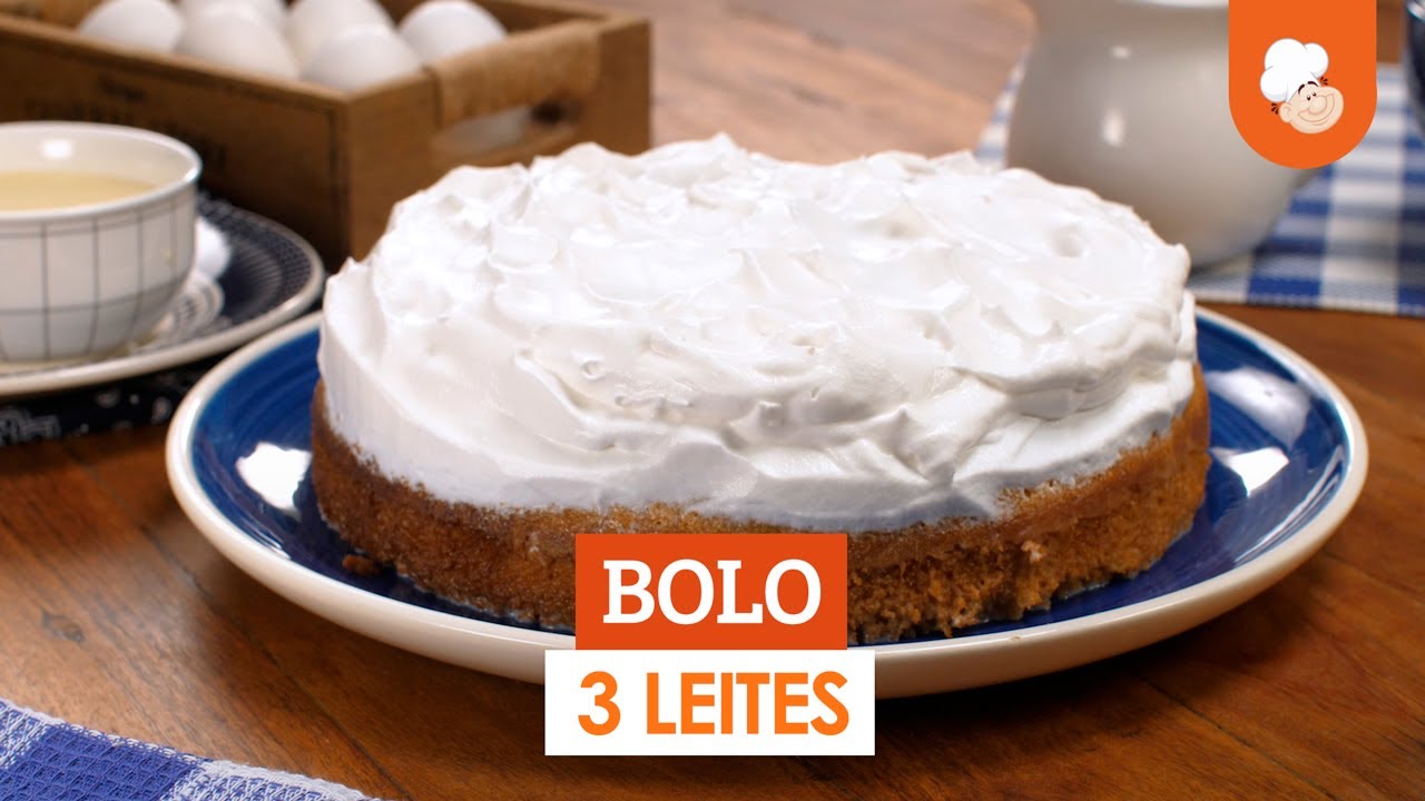 Bolo 3 leites [Vídeo Receita]