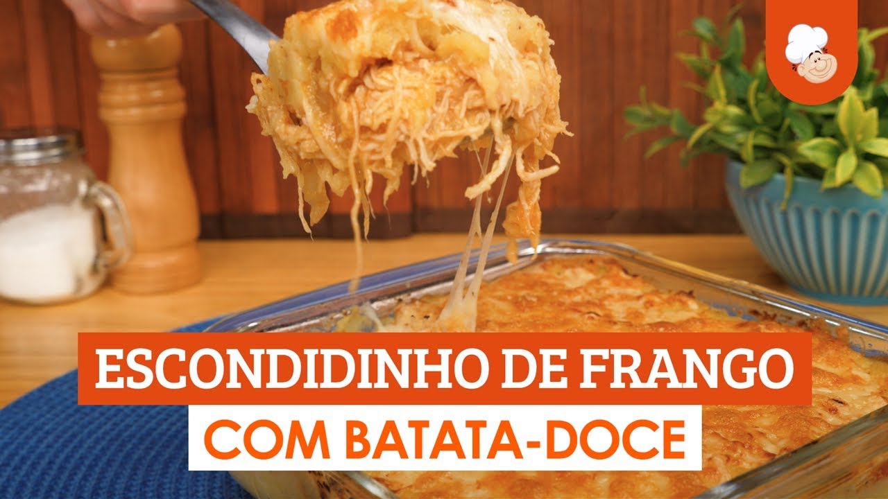 Escondidinho de frango com batata-doce [Vídeo Receita]