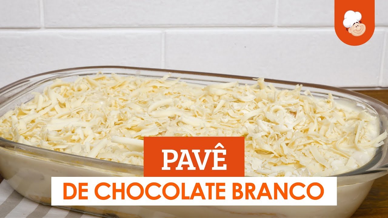 Pavê de chocolate branco [Vídeo Receita]