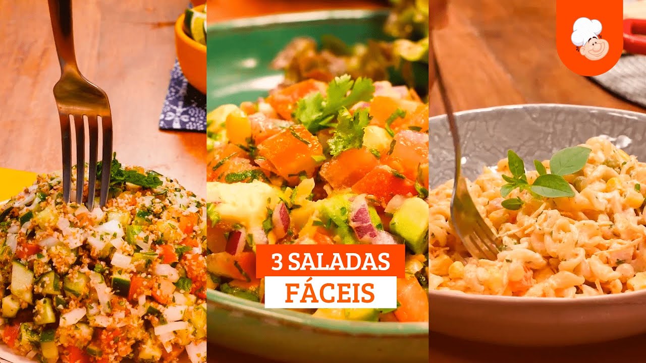 Receitas de saladas fáceis [Vídeo Receita]