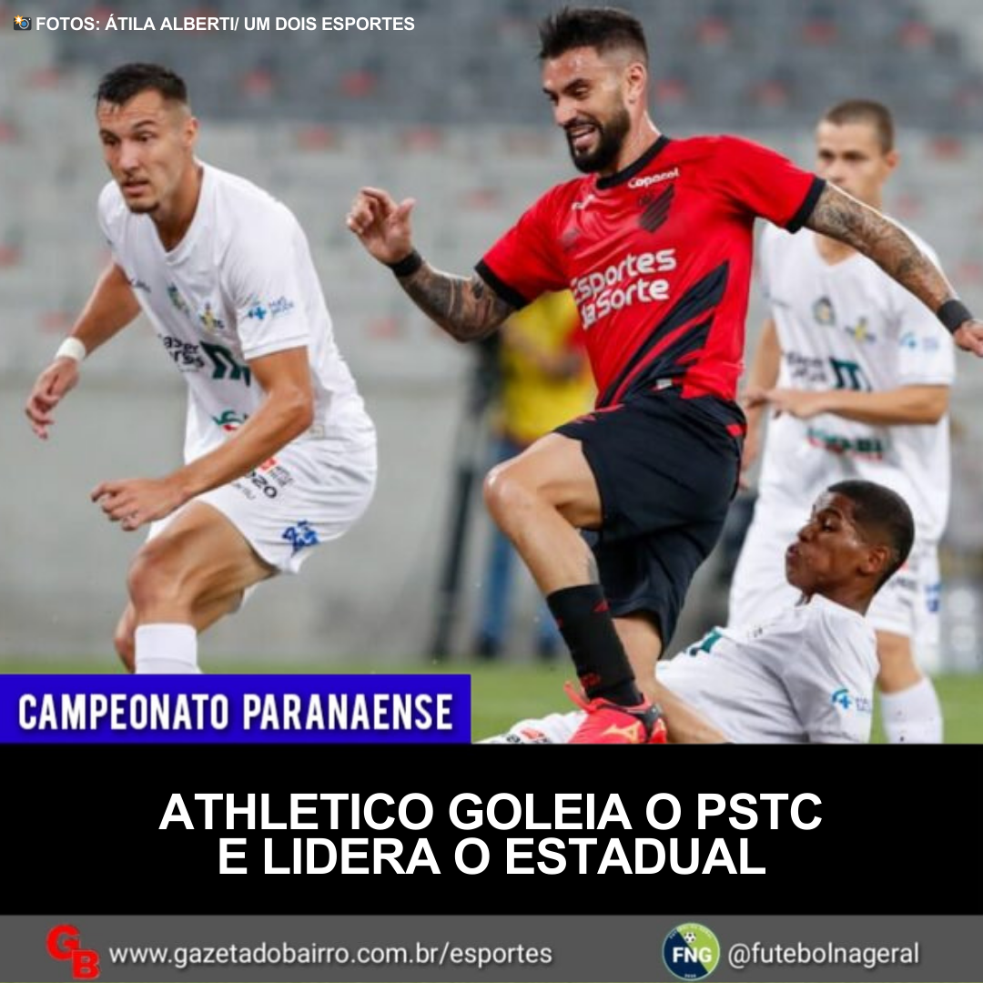 Athletico goleia o PSTC e lidera o Estadual
