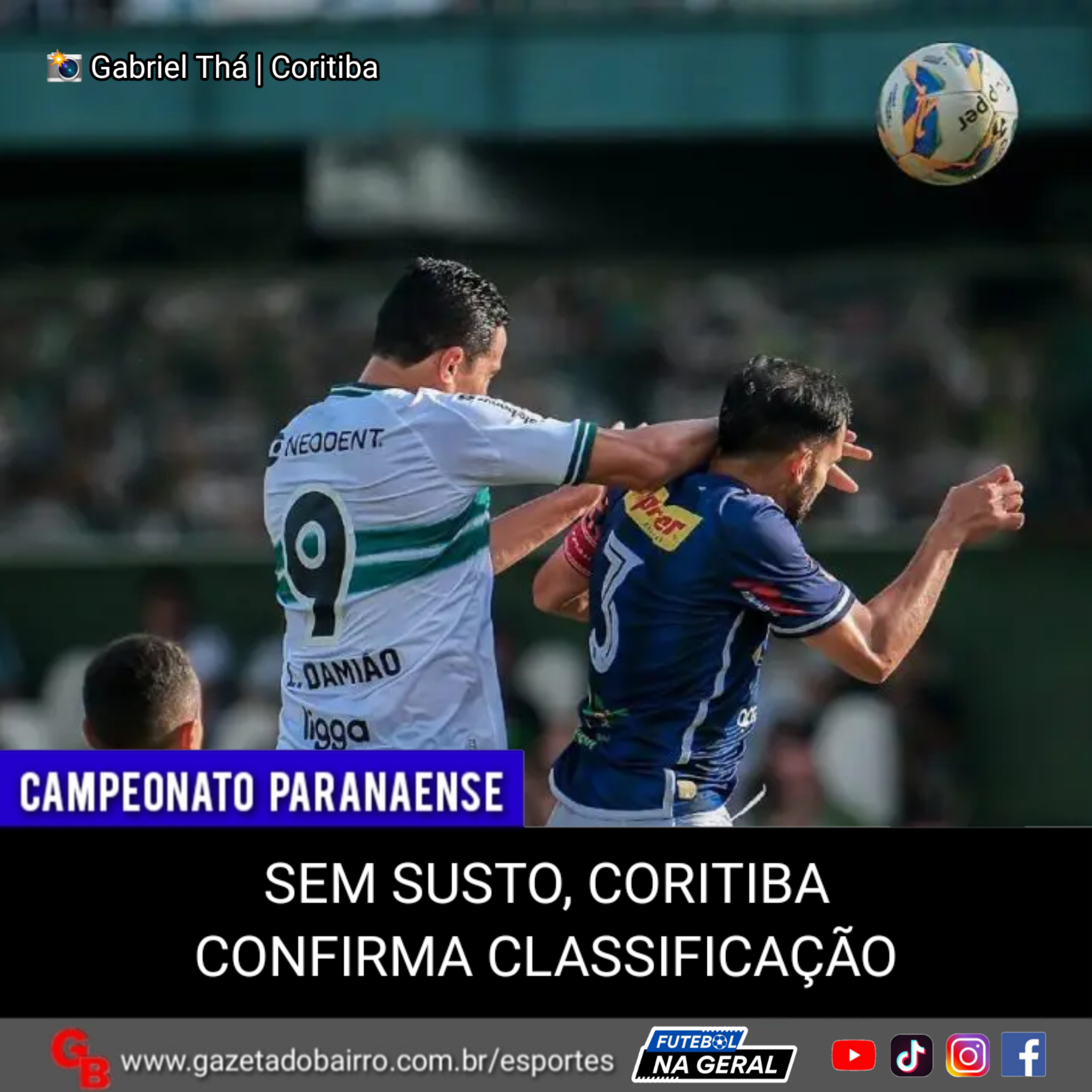 Sem susto, Coritiba confirma classificação