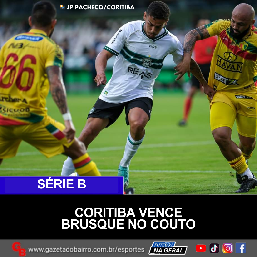 Coritiba vence o Brusque, no Couto!