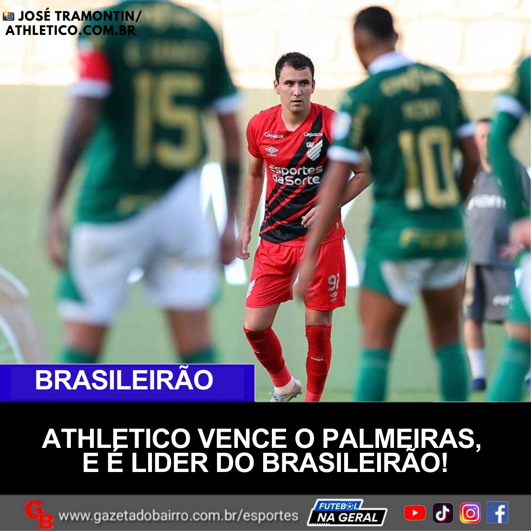 Athletico vence e é líder do Brasileirão