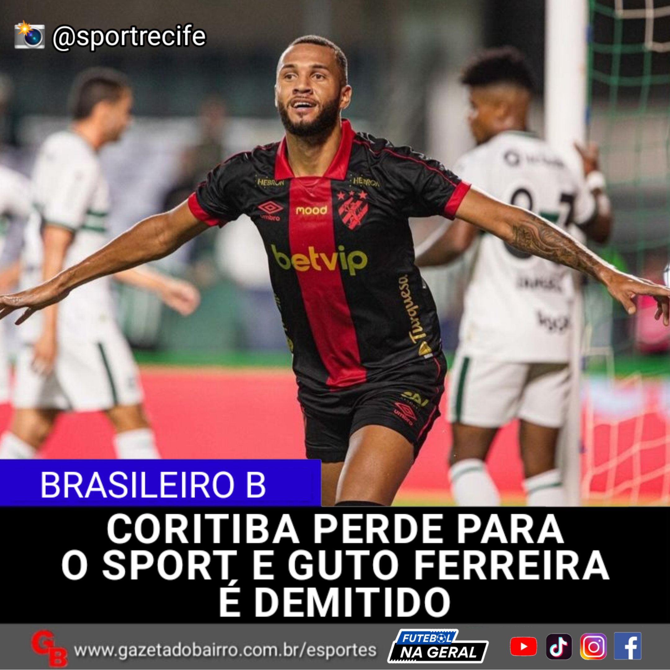 Coritiba perde para o Sport e Guto Ferreira é demitido