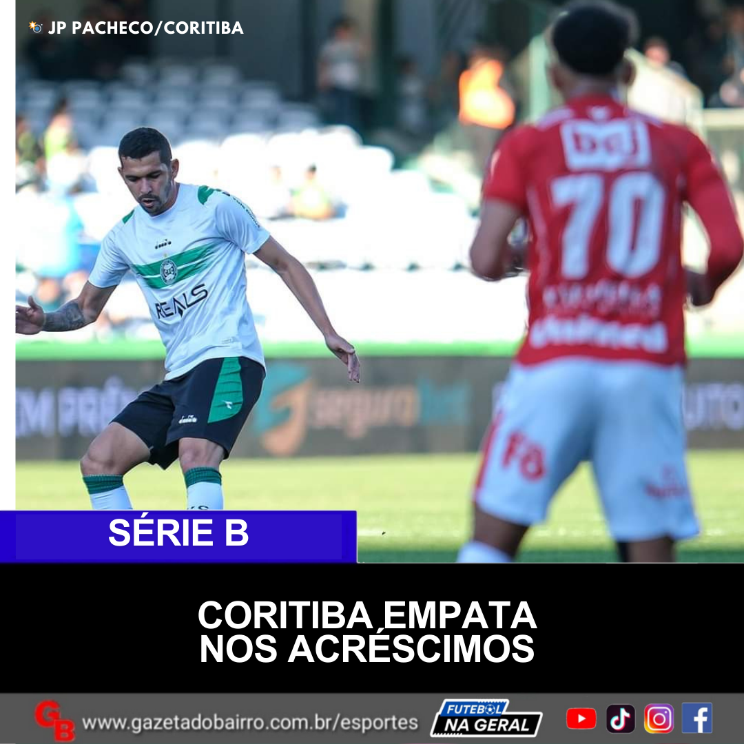 Coritiba empata nos acréscimos