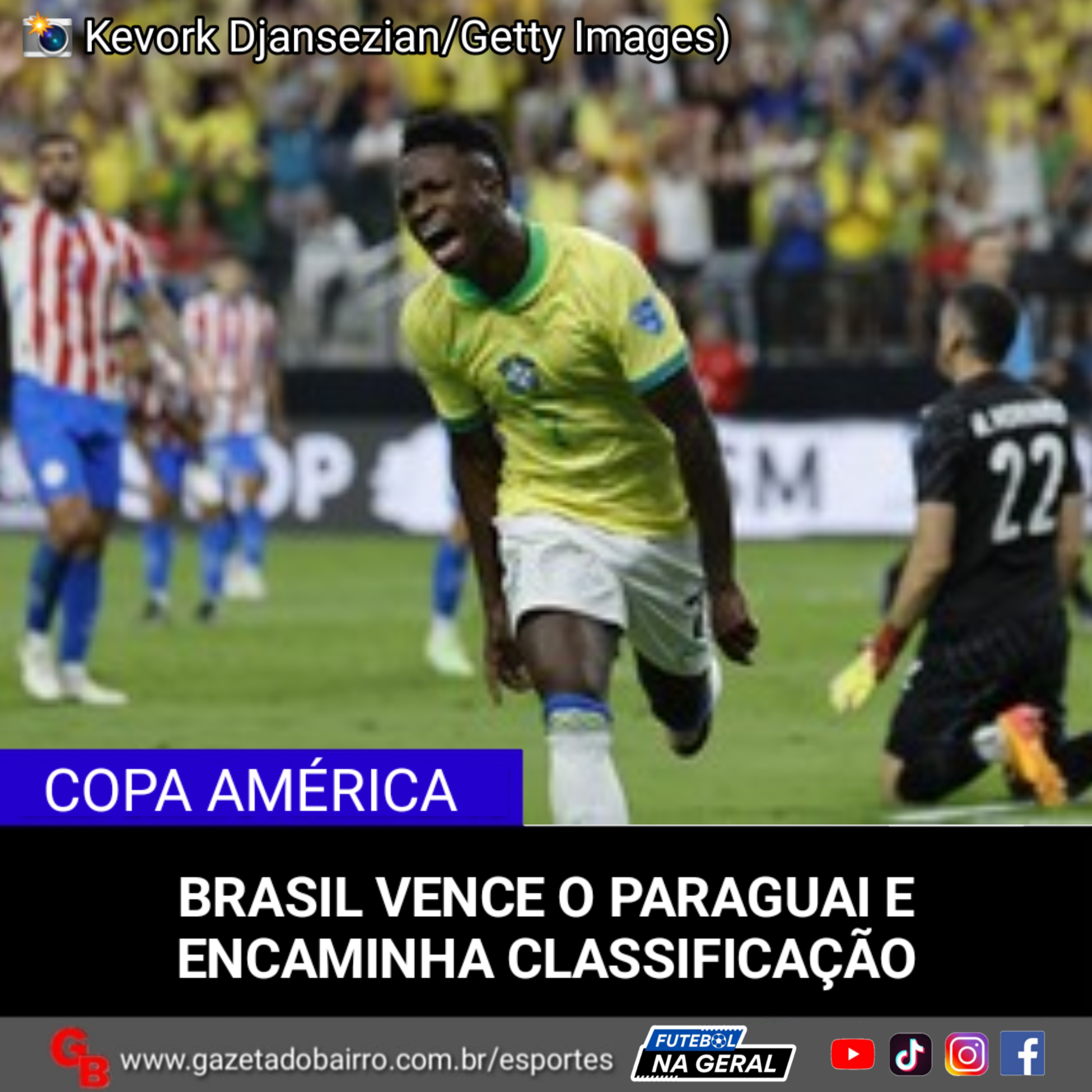 Brasil vence o Paraguai e encaminha classificação