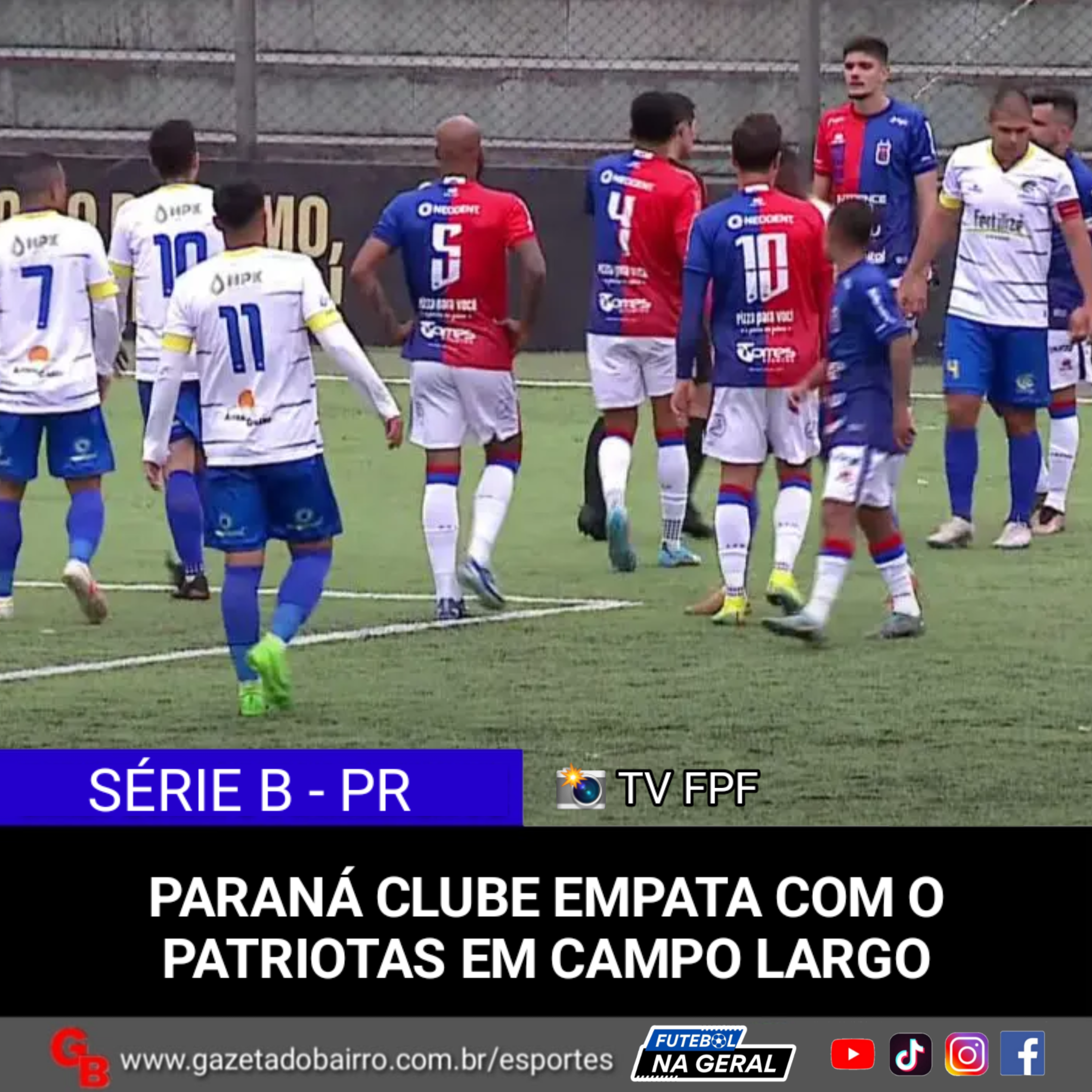 Paraná Clube empata com o Patriotas em Campo Largo