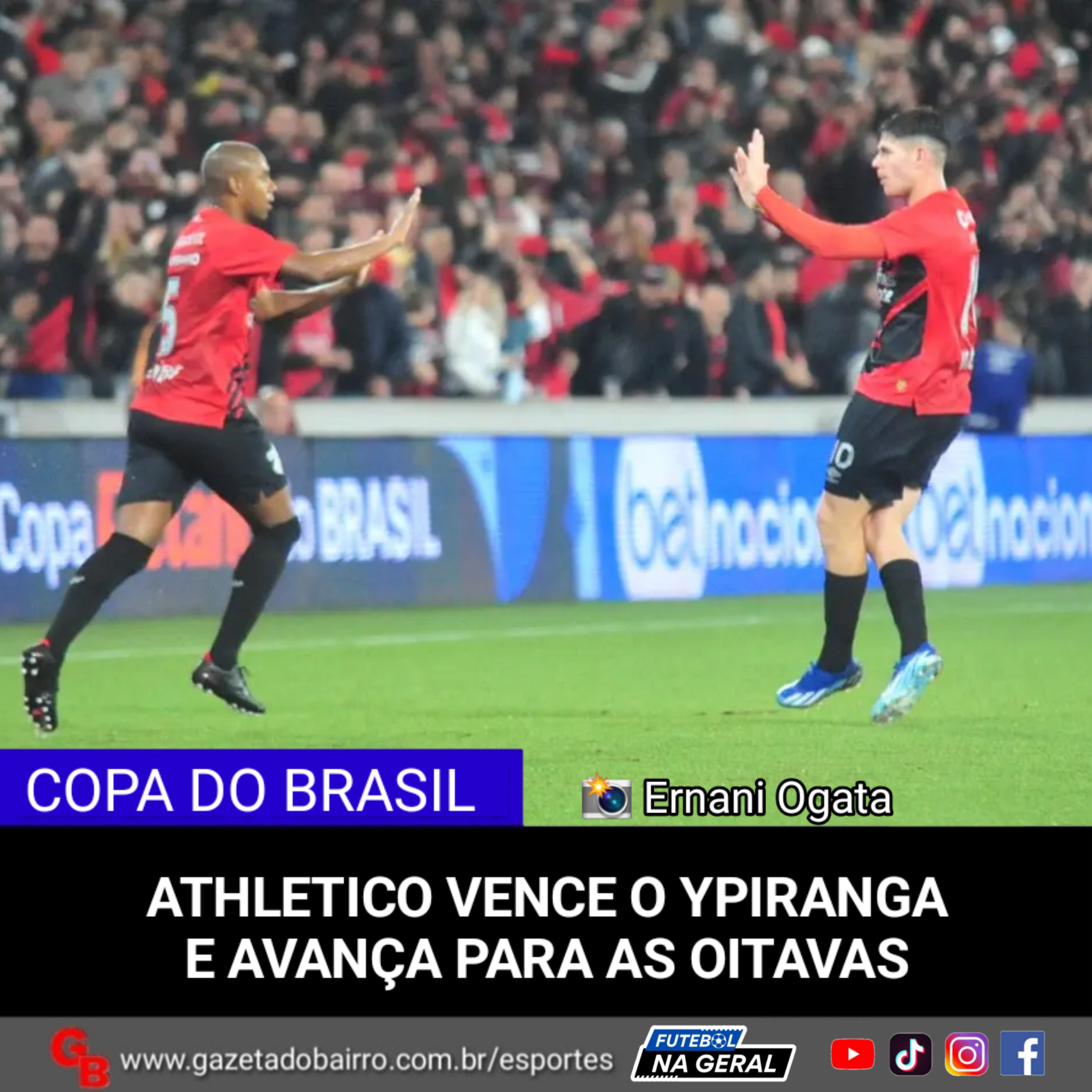 Athletico vence o Ypiranga e avança para as oitavas