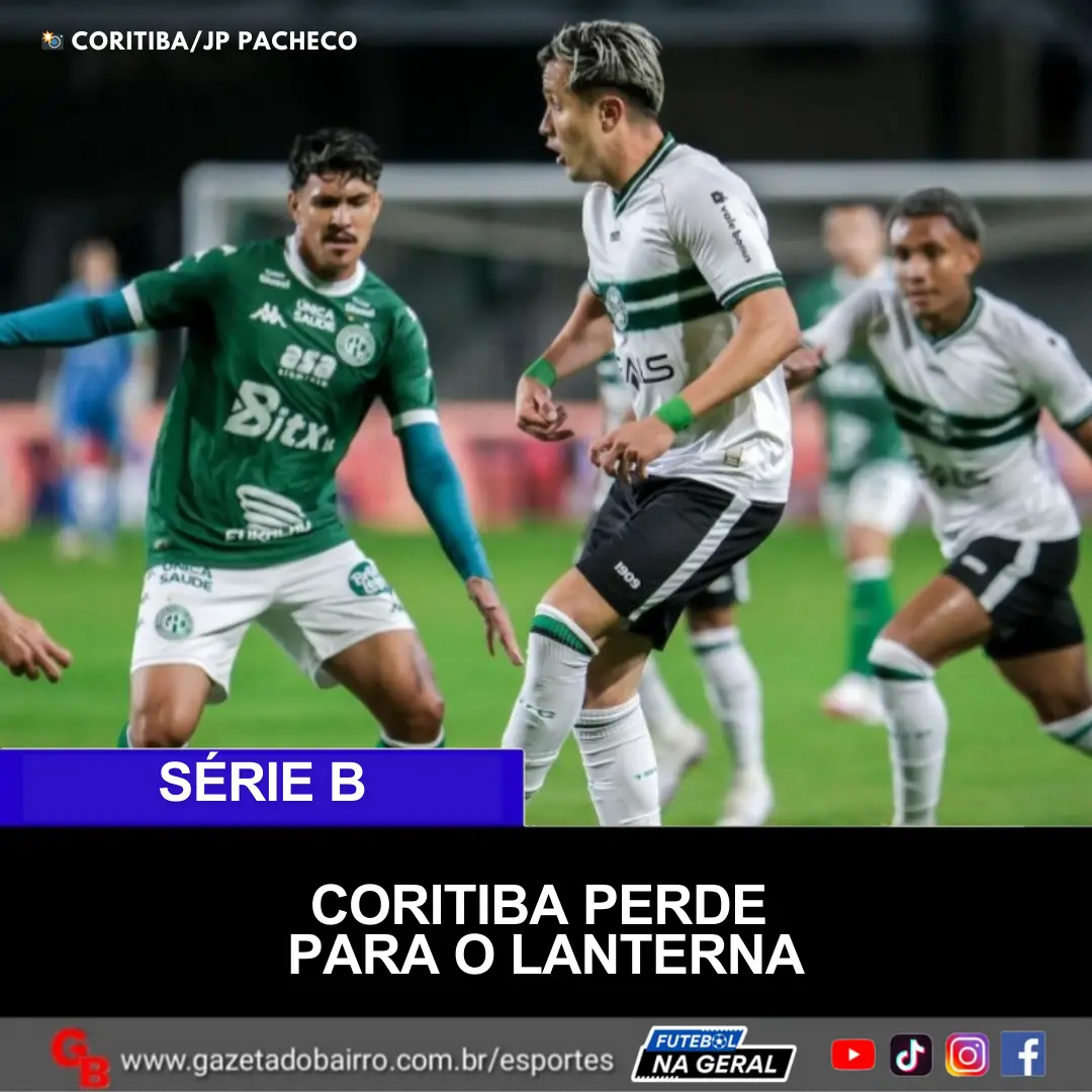 Coritiba perde para o lanterna