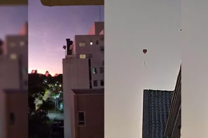 moradores fazem alerta para soltura de balões; vídeo